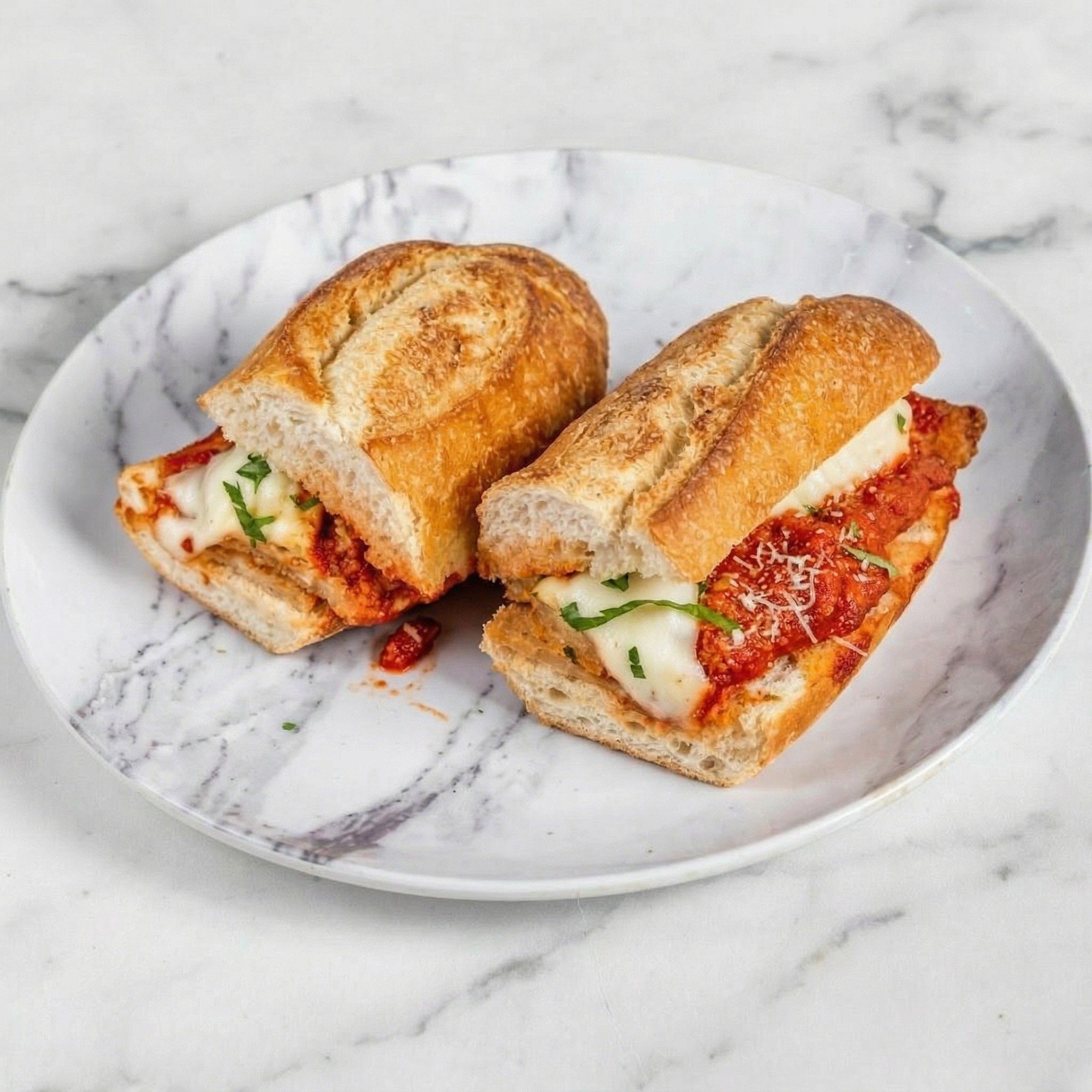 Chicken Parmigiana Stuffed Bread.